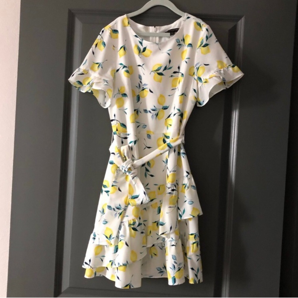 BR Lemon Ruffle Dress